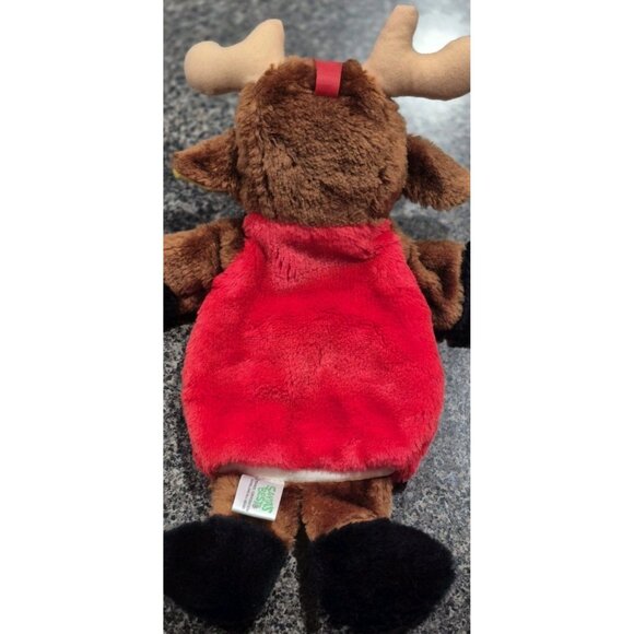 Vintage Christmas Stocking Reindeer Plush Hand Puppet Santas Best Brown - Picture 3 of 9